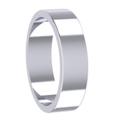 5mm Flat Plain Wedding Ring