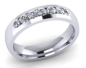 Court 4mm Diamond Ring with 7 x 2.3mm diamonds, Channel set G135