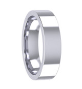 5mm Flat Top Court Plain Wedding Ring