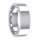 6mm Flat Top Court Plain Wedding Ring