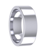 7mm Flat Top Court Plain Wedding Ring