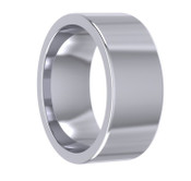 8mm Flat Top Court Plain Wedding Ring