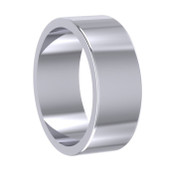 7mm Flat Plain Wedding Ring