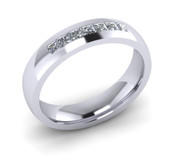 ETG65 3mm Channel Set Princess Cut Diamond Eternity Ring 35pts