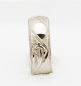 CEL-06 Celtic Knot Wedding Ring Shiny and Matt Finish