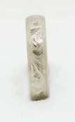 GFG3 Hand Engraved Wedding Ring plus Millgrain Edges