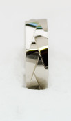 G431 Patterned Wedding Ring Polished Ring with Raised and Indented Sections