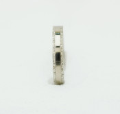 AB32 Hand Engraved Wedding Ring Polished Centre with Patterned Edges