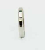 Bev-Edge Patterned Wedding Ring Slim Bevelled Edges on a Shiny Ring