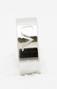 GFHERN  Hand Engraved Wedding Ring with Roman Numeral Wedding Date