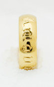 GFVA Hand Engraved Vivat Amour Wedding Ring (Forever Love in Latin)