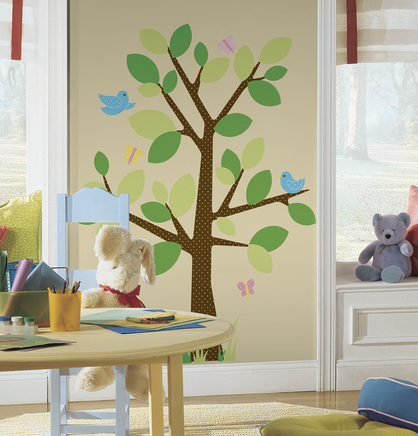 dotted tree giant wall decal | nursery decals | girls decals | boys