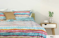 Max quilt cover set is made from 100% cotton, 250 Thread count