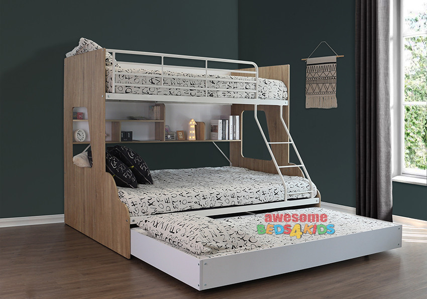 double bunk beds with trundle