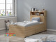 The Airlie Bed with Storage is a perfect solution for storage to any bedroom. The bed frame boasts a bookcase headboard, two underbed drawers.
Hideaway storage cabinet which simply slides into the headboard and can be assembled either side.
