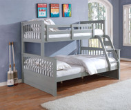 Brighton Double / Single Bunk features a federation style bunk bed with an open head and footboards which creates a feeling of space.