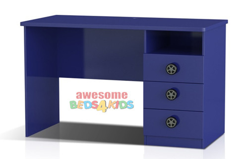F1 Desk completes your child's bedroom racing car theme. Great storage and great value for money. Available in Red or Blue. Co-ordinates with most of the novelty beds.