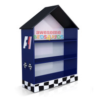 F1 Bookcase completes your child's bedroom racing car theme. Great storage and great value for money. Available in Red or Blue. Co-ordinates with most of the novelty beds.