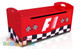 F1 Toy Box completes your child's bedroom racing car theme. Great storage and great value for money. Available in Red or Blue. Co-ordinates with most of the novelty beds.