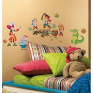 Treasure awaits you! Disney's Jake and the Never Land Pirates are sure to delight any little treasure hunter, especially in wall decal form.