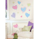 These brightly-coloured pastel hearts are wonderful for girls of all ages who need a little love in their room.