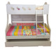 Chloe Bunk Bed Double Single Bunk Bed features a curved head and foot board joining the top and bottom bunks making the style very unique. Includes single pullout storage trundle. Double Bunk Bed.