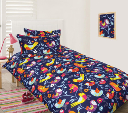 Bright Birds Double Quilt Cover Awesome Beds 4 Kids