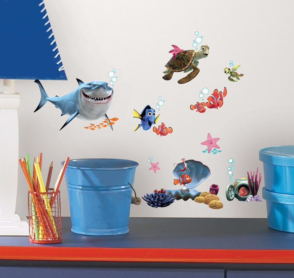 Finding Nemo Wall Sticker Personalized Name Decal Fish aquarium Wall Art Vinyl Kids Room Decor 