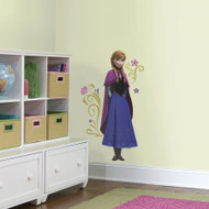 Make your little girl smile from ear to ear with these Frozen Anna with Cape Giant Wall Decals! Bring the icy adventure of Frozen to your child’s bedroom! 