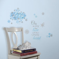 Bring the famous quotes of the hit Disney movie “Frozen” to the walls of your princess’s room with these Frozen Let It Go wall stickers!