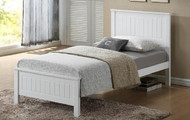 Quincy Bed Frame features an closed slated head and foot board and is great value, the perfect first bed.