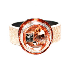 MAGNETIC LEATHER - PEACH MARGOT BRACELET