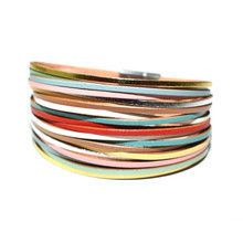 MAGNETIC LEATHER - MULTICOLOR MORGAN BRACELET