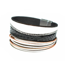 MAGNETIC LEATHER - BLACK MARISSA BRACELET