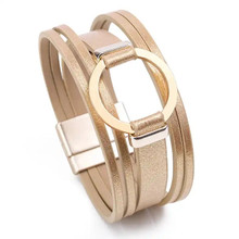 MAGNETIC LEATHER - GOLD MELODY BRACELET