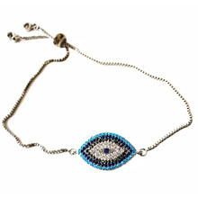 ARTEMIS GREEK GODDESS PAVE EYE BRACELET