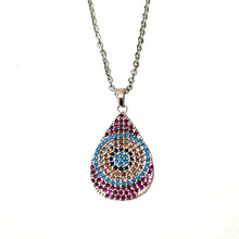 ALLURING GREEK GODDESS  PAVE NECKLACE