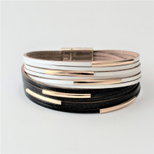 MAGNETIC LEATHER BRACELET- LENNOX