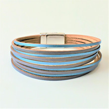 MAGNETIC LEATHER  BRACELET - LEO