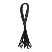 NEOPRENE MULTI TASSEL BLACK NECKLACE