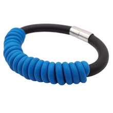 NEO BLUE TWISTED MAGNETIC BRACELET