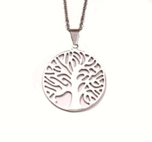 STAINLESS TREE OF LIFE NECKLACE NAS11