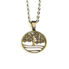 STAINLESS TREE OF LIFE NECKLACE NAV11