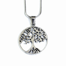 STAINLESS TREE OF LIFE NECKLACE  NAT16