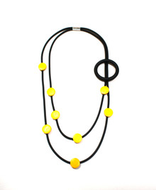 NEOPRENE VAN GOUGH YELLOW NECKLACE