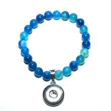 STONE BRACELET - BLUE AGATE