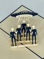 Handmade 3D Kirigami Card

with envelope

Alien UFO Outer Space Unidentified Flying Object
