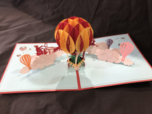 Christmas Balloon
Handmade 3D Kirigami Card
with envelope
