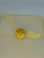 Handmade 3D Kirigami Card

with envelope

Golden Snitch Harry Potter Hogwarts