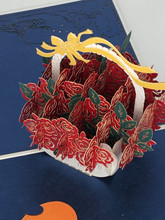 Handmade 3D Kirigami Card

with envelope

Valentine's Day Red Rose Basket
